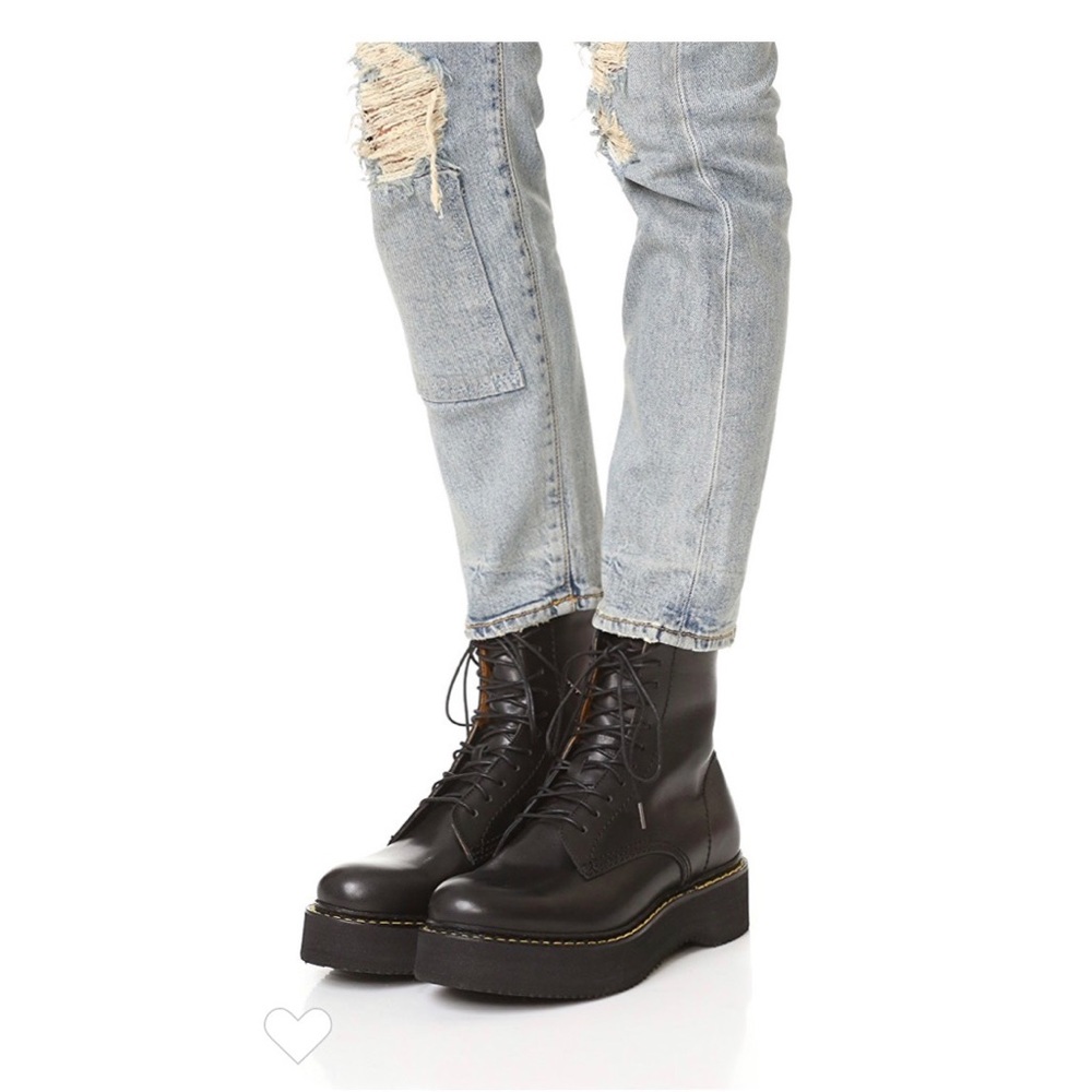 R13 platform combat boots - Picture 1 of 8